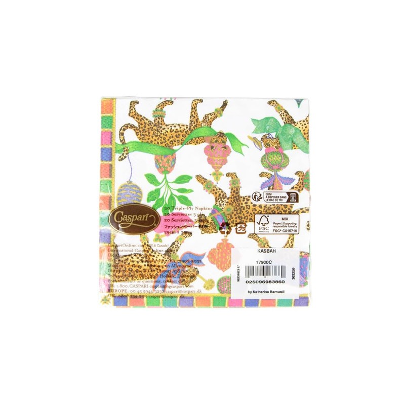 Caspari Kasbah Cocktail Napkins - 20 Per Package