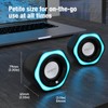HEANTTV Computer Speaker, Mini Speaker with Stereo USB Powered 3.5