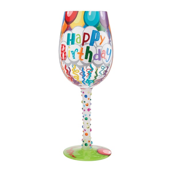 Lolita 6009211 BIRTHDAY STREAMERS Wine Glass