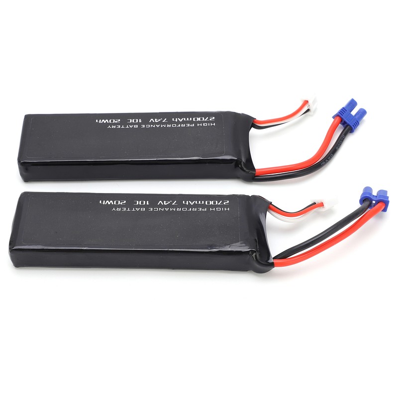 2pcs/lot Lipo Battery 7.4V 2700mAh for Hubsan H501 RC Quadcopter