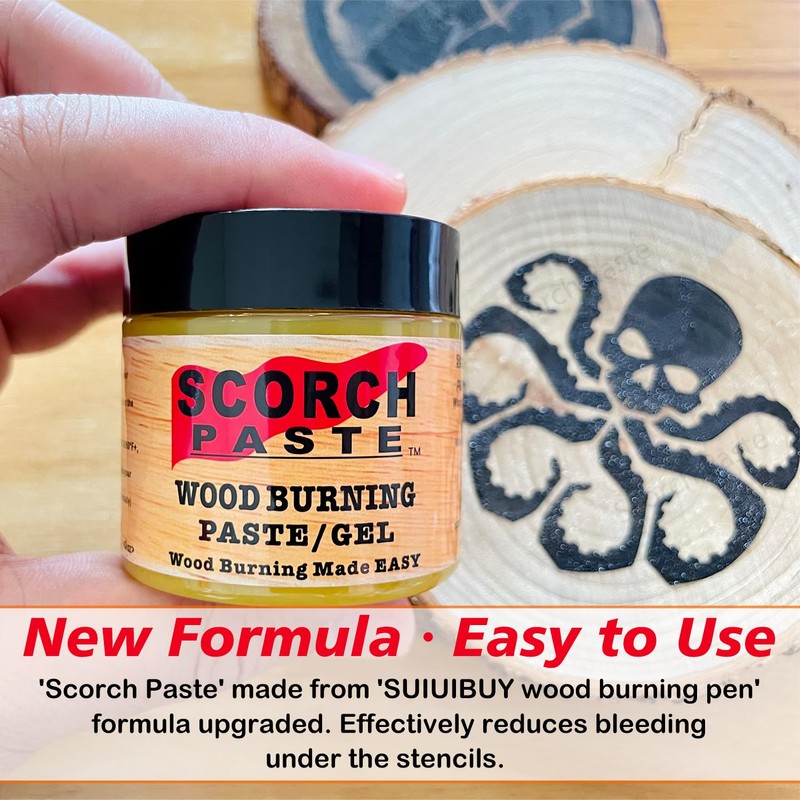 Scorch Paste - Wood Burning Paste, Wood Burning Gel for