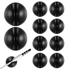 10 Stück Kabelhalterung Kabel Organizer Kabelmanagement Kabelhalter Kabelclips, Halterung Kleben, Selbstklebende Kabel Clips Für Schreibtisch, Netzkabel, USB Ladekabel, Ladegeräte, Audiokabel