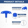 sourcing map 2pcs Golf Spike Wrench Tool 3.9mm Golf Torque
