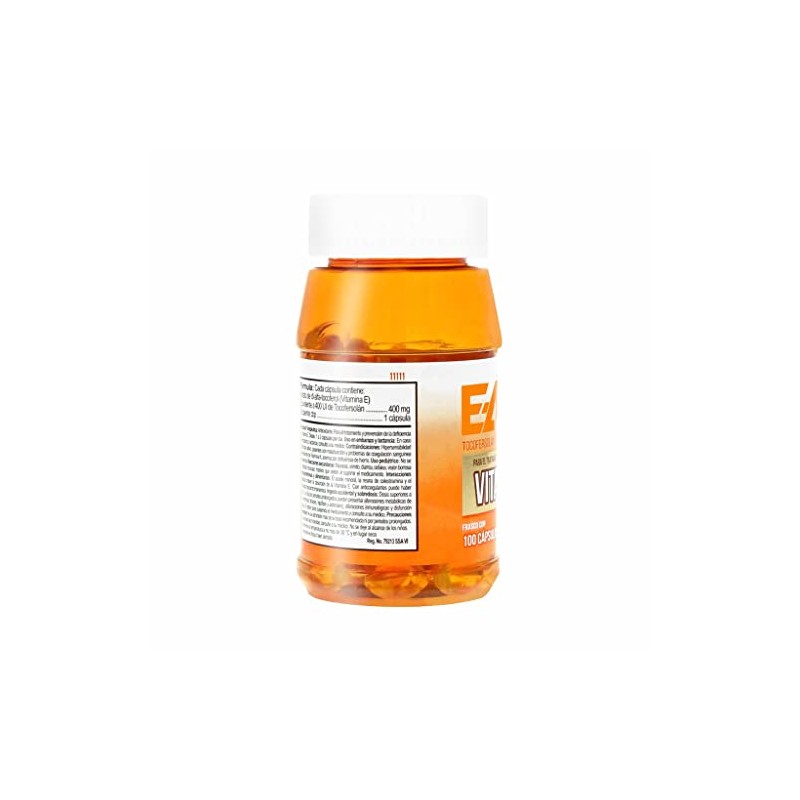 GELCAPS Vitamina E 400 mg Antioxidante con 200 Cápsulas, 1
