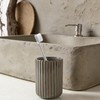 Ceramic Toothbrush Cup for Bathroom, Ceramic Toothbrush Holder, Toothpaste Organizer