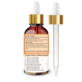 Crysalis Camphor (Cinnamomum Camphora) Oil 100% Pure & Natural Undiluted Essential Oil Organic Standard for Skin & Hair Care| Soothes Scalp, Manage Hair Care 50 ML with Dropper