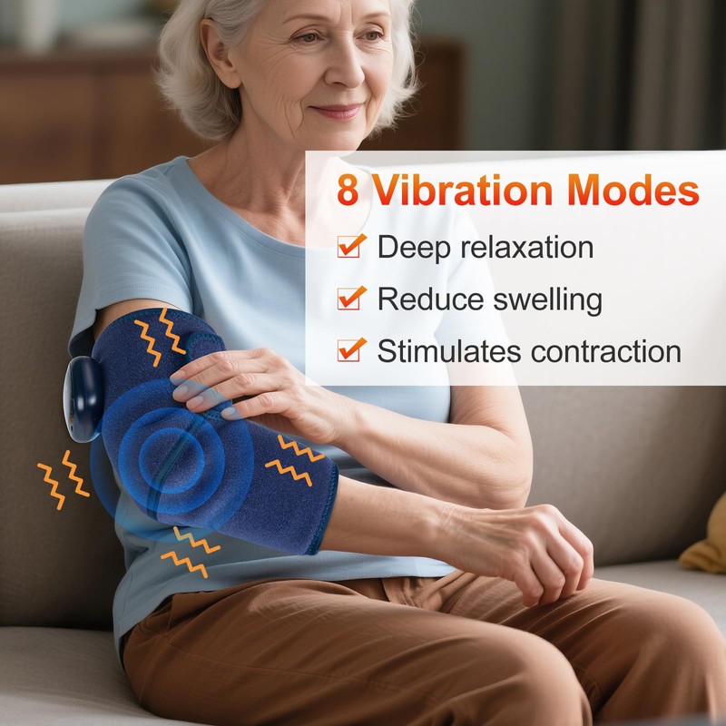 Infrared Knee Massager, Knee Brace with 5 Levels of Heating