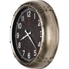 Howard Miller Coe Wall Clock II, Aged Silver