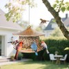 LBTING Bird Feeder for Outside, Squirrel Proof Wild Bird Feeder,