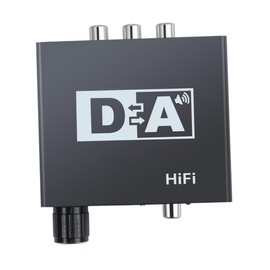 Operitacx Glasfaser-audioadapter Optischer Audio-splitter Audiokonverter Digitaler Audio-splitter Black