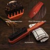 VinBee Men's Boar Bristle Brush Beard Brush Hair Brush Stiff