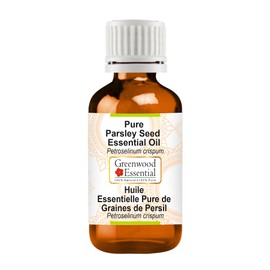 Greenwood Essential Pure Peterli Seeds Essential Oil (Petroselinum Crispum) Natural Therapeutic Quality Steam Distilled 30 ml (1 oz)