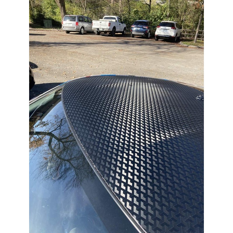 VViViD Designer Black Carbon Fiber Vinyl Wrap (Triangle Carbon, 25ft