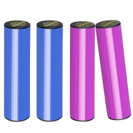 RANMING Hand Shaker Percussion Set 4PCS Stainless Steel Cylinder Shaker Percussion Instrument,Latin Shaker Percussion for Studio, Band, Drummers