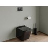 Vente-unique Toilet Control Plate with Double Button - Black -