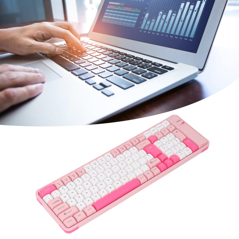 Wireless Bluetooth Keyboard and Mouse Combo Dual Mode 100 Keys