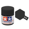 Tamiya Models X-18 Mini Acrylic Semi Gloss Paint, Black