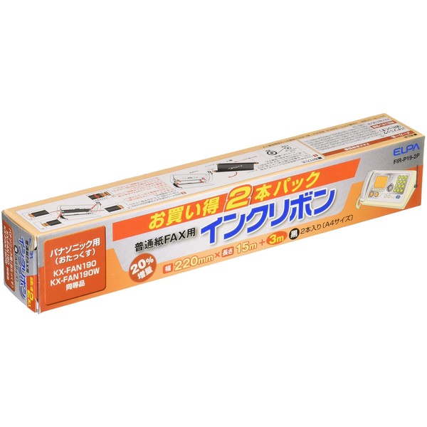 ELPA Fax Ribbon Ink Cartridge Panasonic NTT A4 Panasonic/KX-FAN190/190V/190W P