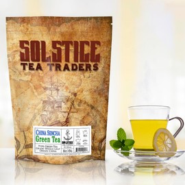 Solstice Loose Leaf Sencha Green Tea, 1 LB, Bulk 16-Ounces Japanese Style Green Sencha Tea - Approx 200+ Cups
