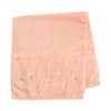 OKA Fleur Blanc Towel, Approx. 30.3 x 13.4 inches (77