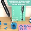 Upgraded Resin Mixer, Handheld Rechargeable Mixer with Minimizing Bubbles,Epoxy Resin