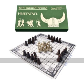 Hnefatafl Board Game - Viking Chess Set, The Masters Edition with Cloth Board and Detailed Resin Pieces
