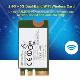 Richer-R 2.4GHz + 5GHz Tarjeta WIFI NGFF / M2,adaptador de red Inalámbrico para Lenovo para DELL para Asus para Toshiba para Hasee para Acer,etc.(433 Mbps,802.11A / C.)