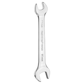 HARFINGTON Double Open End Wrench 13mm x 16mm Metric 15 Degree Offset Angle Small Flat Head Wrench Mirror Polished Open Ended Spanner for Automotive Repair Furniture Assembly