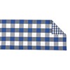 DII Gingham Check Tabletop Collection, Navy, Table Runner, 14x108