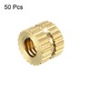 sourcing map Pack of 50 Knurled Screws Screw Nuts M4