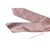 Rose Gold Glitter Glimmer Wired Holiday Wreath Bow (8, Large)