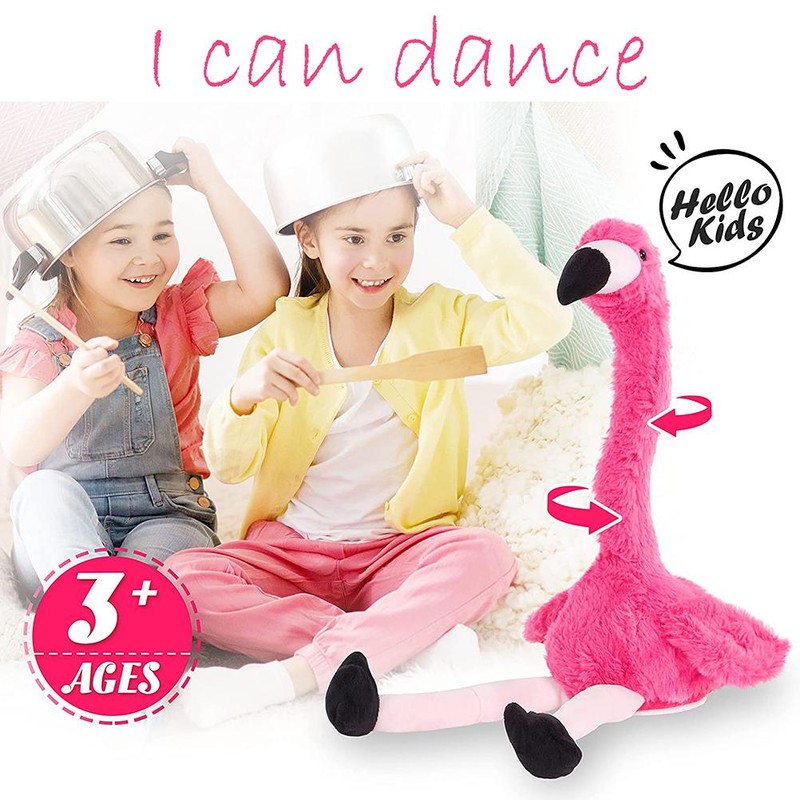 Flamingo Plush Dancing Toy Electric Flamingo Stuffed Toy Talks and