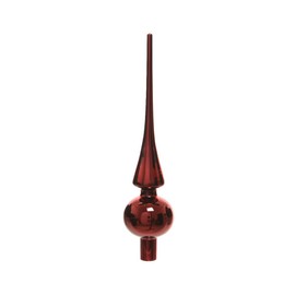 Christbaum-Spitze ochsenblut glanz , H: 260mm, Glas