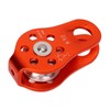 Rock Climbing Pulley Fixed Sideplate Single Sheave Pulley Orange Lift