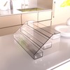 Homakover 3 Tier Acrylic Spice Rack Kitchen Organizer, Sturdy Construction,