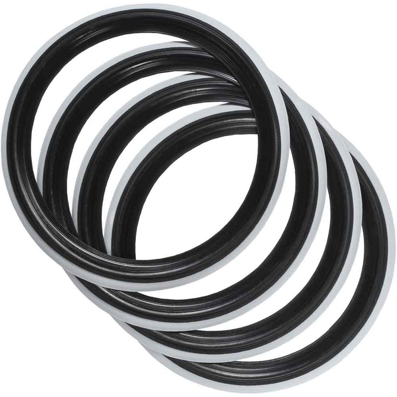 PORT-A-WALL PORTAWALL 17" Black White Wall Tires Insert Rims Side