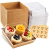 Vorfre Small Charcuterie Boxes with Clear Lids, To Go Paper