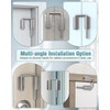 MeBantoo Updated U Patio Sliding Door Loop Lock Latch -