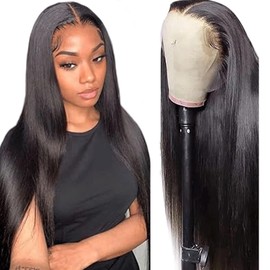 2 GS 13X6 1B ST Lace Frontal Human Hair Wig 32 Inch