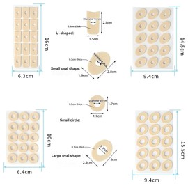SGERUFZ 120 Pieces Corn Plasters Foam Callus Pads Corn Rings Bladder Plasters Anti Friction Reduce Foot Heel Pain Toe Callus Anti Slip