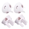 4 pcs 2 in 1 Reliable Child-Proof Outlet Covers and