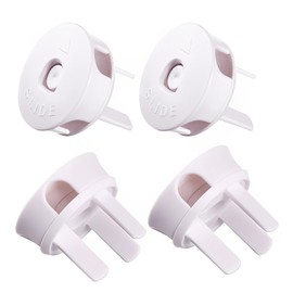 4 pcs 2 in 1 Reliable Child-Proof Outlet Covers and Organizers