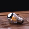Lxcom Lighting 4W G45 Edison LED Bulb Silver Tipped Dimmable