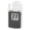 Grey Digital Window Thermometer for Indoor and Outdoor Use 7.5