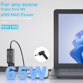 65W Laptop Ladekabel für ASUS VivoBook 14 15 17 F515 F512 F415 F412 X553 X553M X556U X540L X541U F515JA X512 F412DA F512DA UX430UA UX430U UX303U UX410U UX331U ADP-45BW Ladegerät Netzteil 4,0 x 1,35 mm