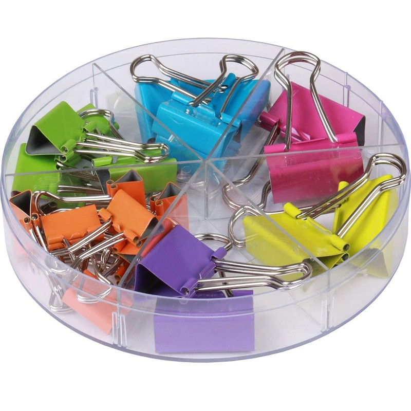 CALCUSO Stationery complete package: assorted coloured paper clips, large paper