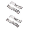 4-Piece Trailer License Plate Holder Clips - Stainless Steel, Spring