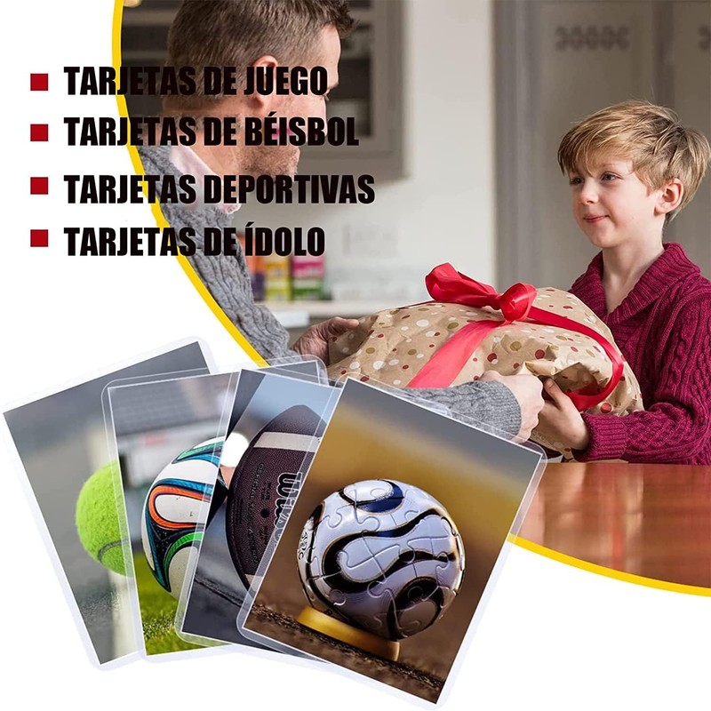 500 Fundas para tarjetas de tamaño estándar, Protector de Cartas