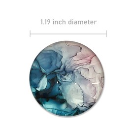 allydrew Crystal Glass Magnets, Refrigerator Magnets for Office Whiteboards, Cabinets, Lockers (Set of 12), Marble Rock