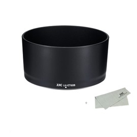 JJC Lens Hood for Canon RF-S 55-210mm F5-7.1 is STM on R50 R100, Reversible Lens Shade Replace Canon ET-60B Lens Hood, Compatible with 55mm Filters and Lens Cap